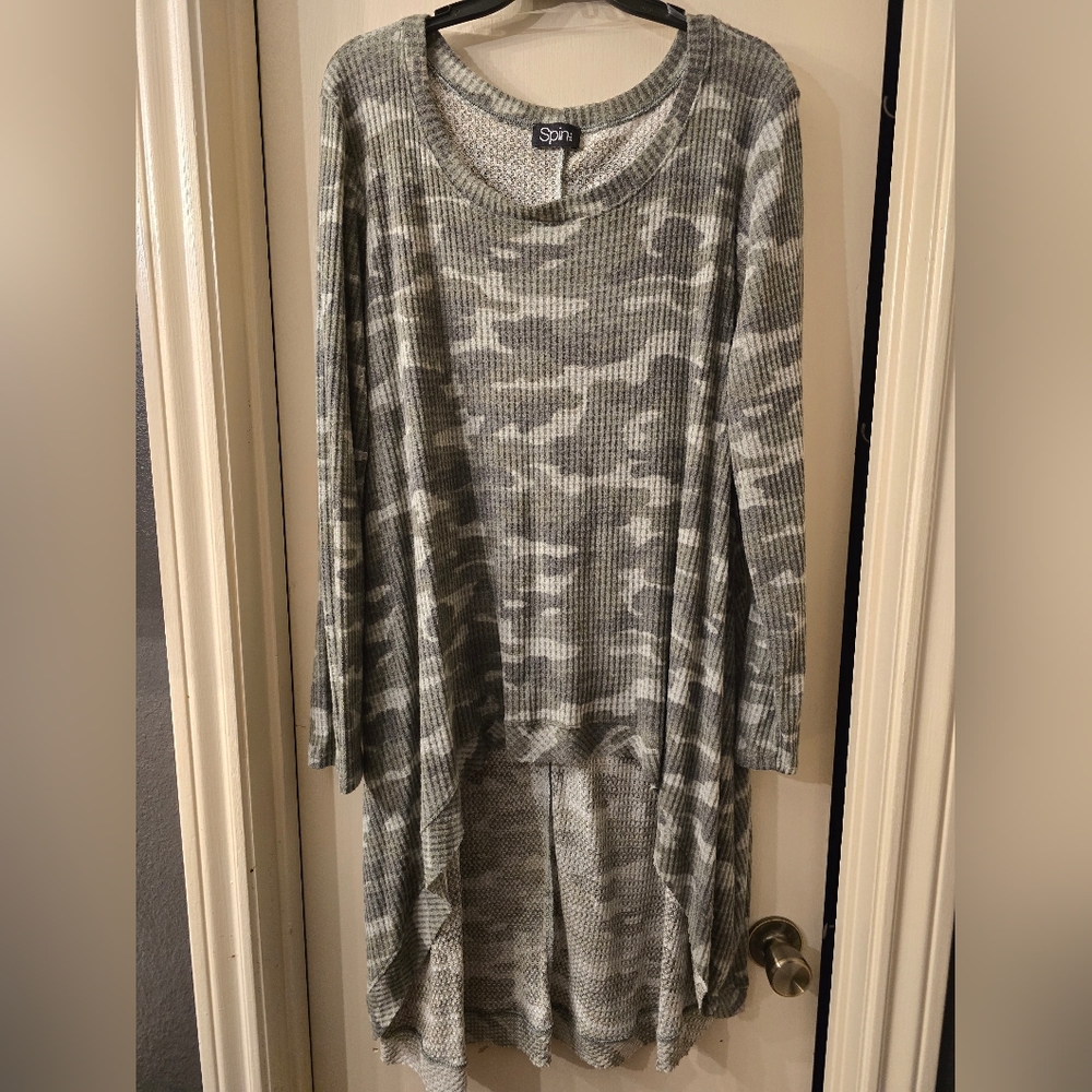 Camo Tunic Top by Spin